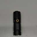 JINIU Rechargeable LED Flashlight, Bright Tactical Torch High Lumens, White Light, Waterproof Handheld Zoomable Flash Light, Gifts for Men, Hunting Camping Essentials Gear (1PACK, Black)