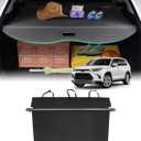 Powerty Retractable Cargo Cover for 2020-2026 Toyota Highlander-Carbon Fiber Texture Trunk Cover Privacy Screen Rear Security Shade for Highlander Accessories(Extra Flaps)