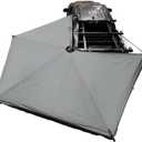 Overland Vehicle Systems HD Nomadic 270 LTE Drivers Side Awning | Dark Gray | Includes Black Travel Cover | 19679907