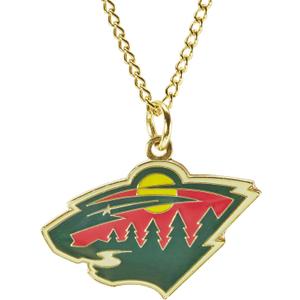 Aminco NHL Unisex-Adult NHL Logo Pendant, Minnesota Wild