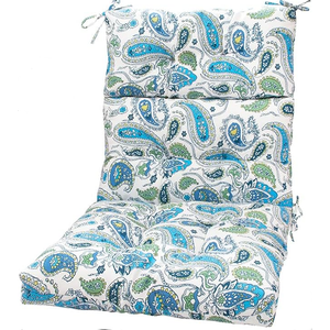 Magpie Fabrics Patio Tufted High Back Chair Cushion 2 Count, Waterproof Fade Resistant Indoor Outdoor Deep Seating Rocking Chair Swing Seat/Back Cushions 