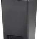 Rubbermaid Premier Series III Step-On Trash Can for Home and Kitchen, with Stainless Steel Rim, 12.4 Gallon, Charcoal, for Home/Kitchen/Garage/Apartment/Office