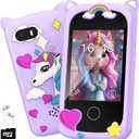 Kids Smart Phone Toy for Girls - Girl Toys Age 6-7 Year Old Real Cell Phones for Kid 6 7 8 9 10 11 12 - Kids Birthday Gift 3-5 4-6 5-7 6-8 7-12 8-12 Montessori Toys (Purple)