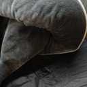 Washable Orthopedic Large Dog Bed - Removable Orthopedic Foam Dogs Beds with Bolsters Waterproof Large Dog Bed and Non-Slip Bottom Extra Large Dogs Beds Sofa (Dark Grey)