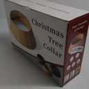 28in Christmas Tree Collar - Wicker Woven Tree Collars for Artificial Trees - Handmade Rattan Rustic Farmhouse Basket for Tree Base Cover with Cord Cut-Out for 6ft 7.5ft 8ft Trees (Brown)