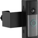 Anti-Theft Ring Doorbell Mount for 2026 Newest Ring Battery/Other Doorbell/Plus/Pro (2nd Gen), No-Drill Camera Doorbell Kits, Non-Blocking Motion Sensor, Accessories for Apartment & Rental, Black
