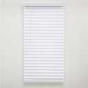 Eclipse 2in. Faux Wood Blinds, 59"W x 48"L in White - Cordless Window Blinds, Certified Safe for Children & Pets, Light Filtering, Wand Tilt and Smooth Easy Operation, Window Shades for Home