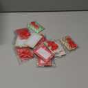 Marsui 12 Pcs Christmas Acrylic Photo Ornaments Hanging Picture Frame Ornaments for Christmas Tree 2 x 3 Inch Small Hanging Picture Frame for Xmas Tree Decoration Winter Holiday Gifts (Classic Xmas