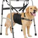 CWV Adjustable Dog Lift Harness for Large Dogs with an Adjustable Standing aid, Portable Dog Dling for Large Dogs Hind Leg Support, Soft Dog Harness for Senior, Disabled, After Surgery Dogs, Large