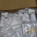 50pcs Lash Extension Cleaning Kit for Clients,10pcs Lash Brushes,10pcs Eyelash Cleaning Brush with Tubes,10pcs Lash Bottles,10pcs Eyelash Aftercare Bags,10pcs Lash Shampoo Label Stickers(White)