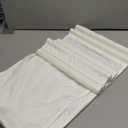 Nuenen 6 Pieces Large Golf Flags with Tube Inserted 20 x 13 Inch 420D Nylon Golf Pin Flags Waterproof Putting Green Pin for Backyard Practice Courses Country Club Garden (White)