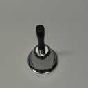 MROCO Loud Hand Bell, Silver Steel Hand Bells for Adults, Dinner Bells for Inside Classroom Bell, for Food Line, Alarm, Jingles, Ringing (1 Count)