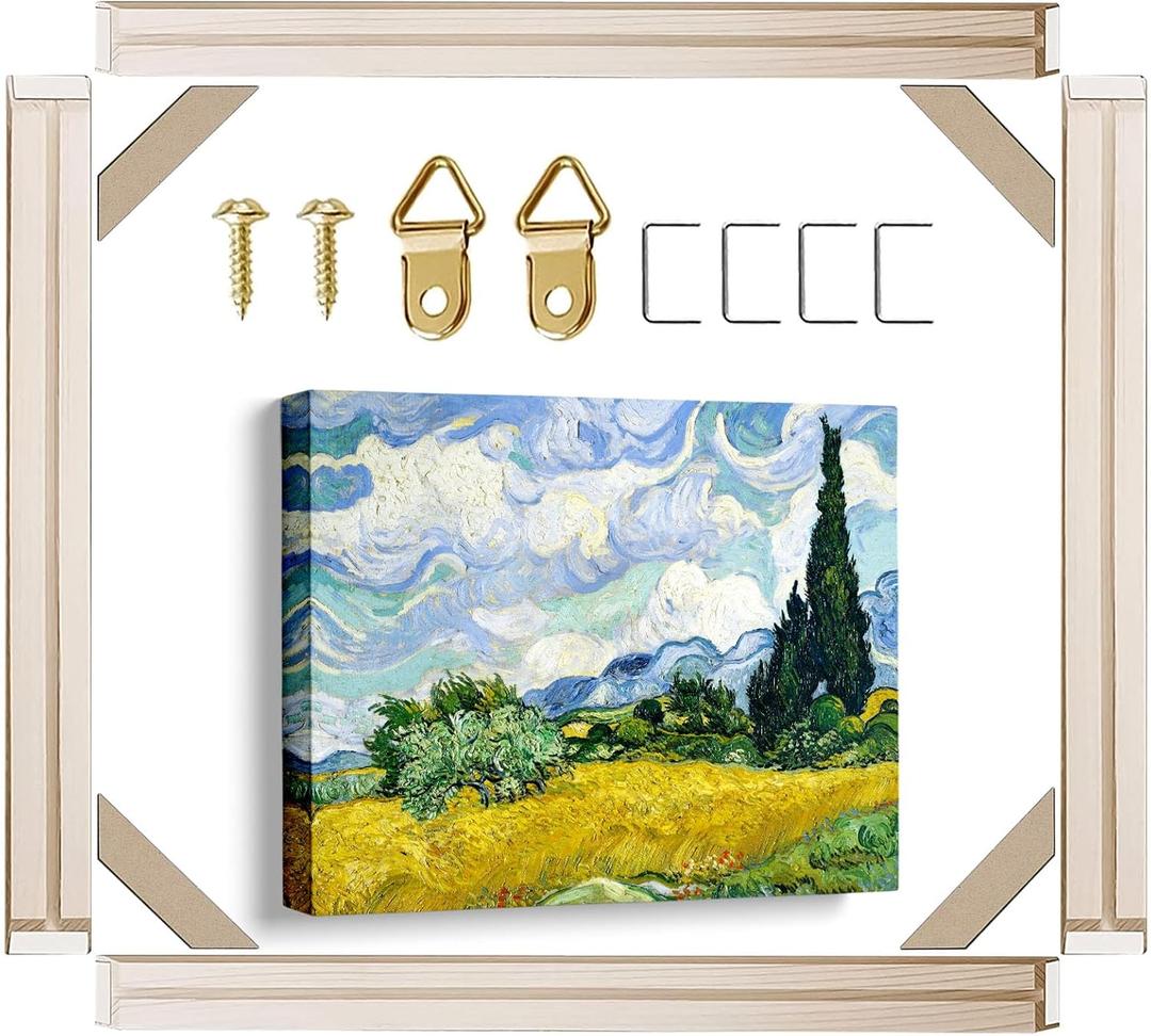 Canvas Stretcher Bars 20x40 Inch Frame Kit, Available in 25+ size Wood Stretcher Bars for Home and Office, Gallery Wrap Wall Arts Supply for Oil Painting, Poster, Picture & Paint by Numbers