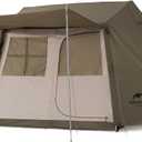 Naturehike Village 5.0 4 Person Pop up Tent for Camping, House Design Cabin Tent for 4 Person, Camping Tent with Awning and Large Lobby, Easy Setup Automatic Instant Family Tent for Cam (Village 5.0)