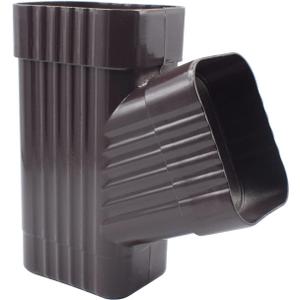 Downspout Y Connector Downspout Gutter for Y Connector 2x3Inch Downspout Diverter Brown Rain Gutter Downspout Extension Accessory Stainless Steel Gutter Y Connector Rainwater Drainage