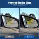 Passenger Side Mirror Assembly Compatible with Toyota Corolla 2014-2019 Heated Power Adjustable Glass Replace 8791002F90, 8791002F91, TO1321294, 8791002947 Black (5Pin Right)