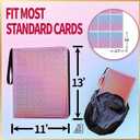 9 Pocket Card Binder - 1080 Double Sided Pocket PU Premium Zip Trading Card Binder Collectible Card Albums for MTG, TCG, Sports Cards, Game Cards - Purple