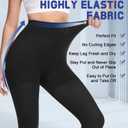 beister Medical Compression Pantyhose Women & Men,20-30mmHg Open Toe Thigh High Compression Tights Graduated Support, Black, Small