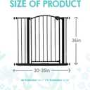 Regalo 36" Extra Tall Home Accent Arch Baby Gate for Doorways & Bottom of Stairs, Pressure Mount for Babies, Toddlers & Pets, Ages 6-24 Months, Tested & Safe, White