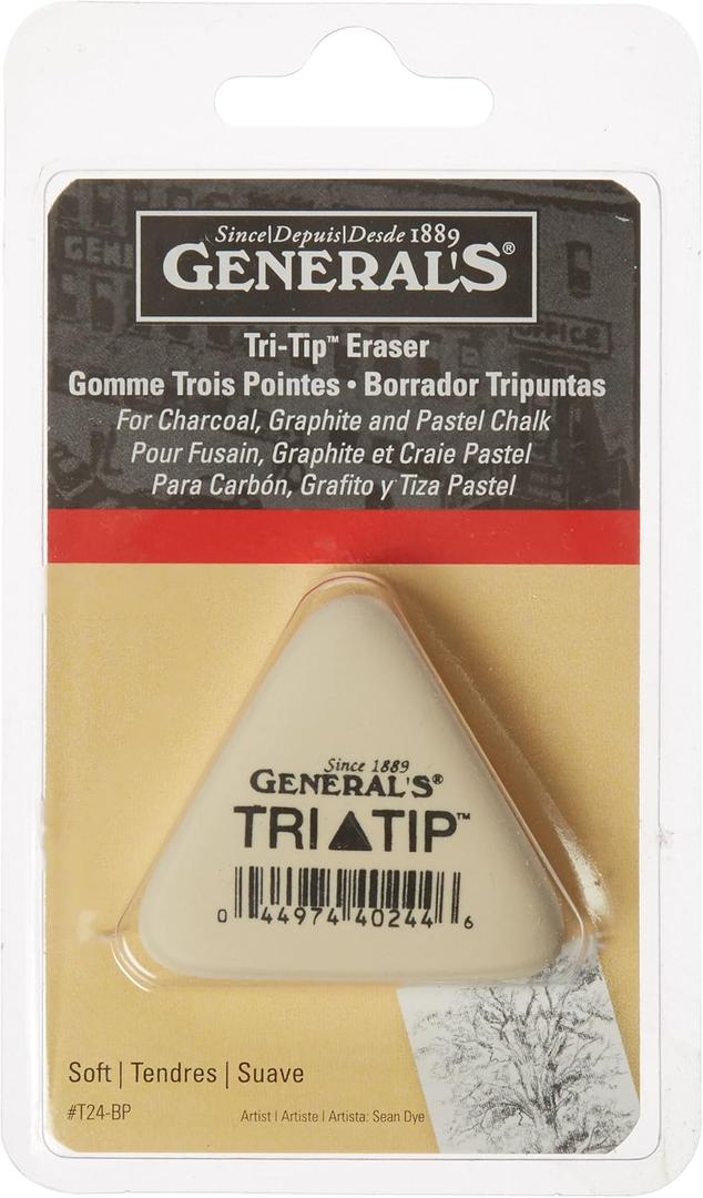 General Pencil GPT24BP Tri-Tip Eraser- (1 Count (Pack of 1))