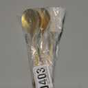 Patelai 6 Pack Serving Spoons Set Includes 4 Serving Slotted Spoons and 2 Forks Stainless Steel Buffet Dinner Restaurant Set for Party Banquet, 8.7 Inch(Gold)