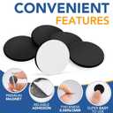 DIYMAG 280Pcs Magnetic Dot with Self Adhesive, Round Magnets Magnetic Tape Flexible Magnet Sheets with Adhesive for Crafts Photos and Die Storage Easy Peel and Stick, 0.8 x 0.08inch