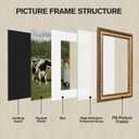 Splinterix 11x14 Gold Picture Frame, 2 Pack Ornate Vintage Picture Frames for Wall or Tabletop Display, 11 x 14 Photo Frame Gold with Real Glass, Display Poster 8x10 with Mat or 11x14 without Mat for Antique Dco