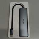 Acer USB C Hub, 7 in 1 Multi-Port Adapter for Laptop, 4K, HDMI Splitter with 2 USB A 3.1 & Type-C to HDMI Data Port, PD 100W Charging, SD Card Reader for Computer, Desktop, Space Grey