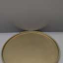 DN DECONATION Gold Tray, 14.76 Decorative Trays for Coffee Table, Farmhouse Tray, Round Wooden Trays for Living Room Decor (15")