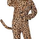 GIFTINBOX Cat Costume For Girls, Animal Costume, Black Cat Dalmatian Costume for Kids, Halloween Costumes for Kids (M(7-9y), Leopard)