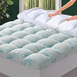 4 Inch Mattress Topper Memory Foam Cooling Bamboo King Size