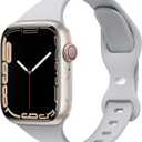 3 x STG Sport Slim Thin Narrow Silicone Bands Compatible with Apple Watch Band Ultra 3/2/1 49mm, Series 11/10 46/42mm, 9/8/7 45/41mm, SE 6/5/4 44/40mm, 3/2/1 42/38mm for Women Men