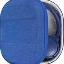 Geekria Shield Headphones Case Compatible with JBL Tune 660BTNC/700BT/510BT/570BT, Live 460NC, Replacement Hard Shell Travel Carrying Bag with Cable Storage (Blue)