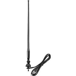 16" Universal Flexible Rubber Antenna Mast w/Ball Base Car Audio Stereo Radio