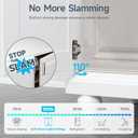 HOSOM Full Overlay Soft Close Cabinet Hinges, 10 Pack Cabinet Door Hinges, Frameless Cabinet Hinges for Kitchen Cabinet Doors, 110 Opening Angle 3-Way Adjustment Concealed European Hinges