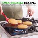 NutriChef 11-Inch Griddle Pan | Ceramic Non-stick with Induction Base