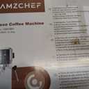 AMZCHEF 51mm Coffee Espresso Machine 20 Bar Professional Coffee Maker with Milk Frother, Compact Stainless Steel Espresso Maker for Cappuccino, Latte, Mocha, 44oz Water Tank