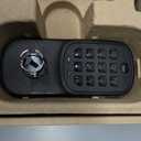 Yale Assure Lever Entry Door Handle with Wi-Fi Connected Physical Keypad, Black Suede Smart Door Lock with Handle, Back-Up Key, YRL216-WF1-BSP