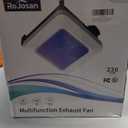 Bathroom Exhaust Fan with Humidity Sensor, 230 CFM 1.0 Sone Ventilation Fan, 3 Dynamic Light and 3CCT Light (2700-4500-6500K), 11.22 x 11.22 Mount, Remote Control (Stellar Night)