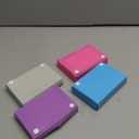 3" X 5" Index Card Case Holds 100 Cards Includes Business Card/Index Holder and 5 Tab Dividers Comes in Assorted Color  (Pack of 4) By (Emraw)
