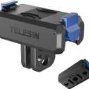 TELESIN Magnetic Quick Release Adapter Mount for DJI Osmo Action 5 Pro/4/3 & OSMO 360, 2-in-1 Foldable Base with 1/4" Screw Hole, DJI OSMO 360 Osmo Action 5 Pro Accessories