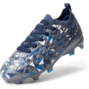 DREAM PAIRS Kids High-Speed Soccer Cleats | High-speed anti-twist TPU plate for firm ground outdoor football, athletic sport, and training, US 13