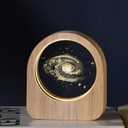 Solar System Crystal Ball, Quartz Glass Ball Decorative, Paperweight Crystal Display Engraved Ornament Sculpture Home Crafts Decor Present for Women Friends