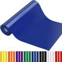 Heat Transfer Vinyl Navy Blue Iron on Vinyl-12"x 50 FT Green HTV Vinyl Roll T-Shirt, HTV Heat Transfer Vinyl for Cricut & Cameo, Heat Press Machines, Easy to Cut