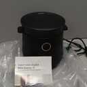 TOKIT Rice Cooker 3 Cup Uncooked/6 Cup Cooked, Nonstick Inner Pot Ceramic Rice Cooker Small,24H Timer Delay & Keep Warm, Portable 9 Preset Functions for Brown Rice, Steam, Soup, Black