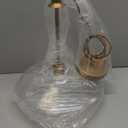 Large Clear Glass Pendant Lights Kitchen Island Pendant Light Brass Kit Adjustable Cord Hanging Light for Dining Room Bar Counter (13 Inch)