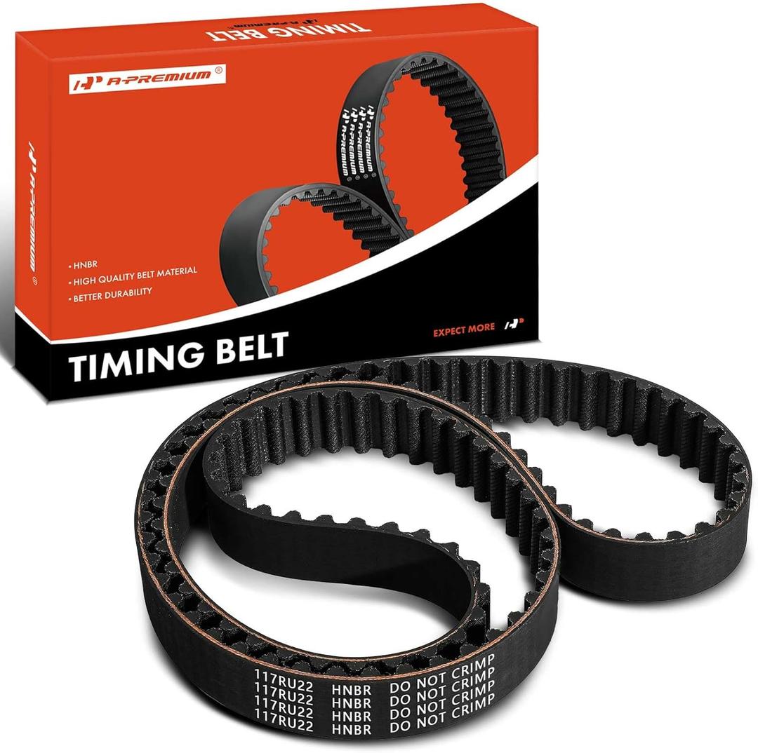 A-Premium Engine Timing Belt Compatible with Ford Escape Fusion 2013-2020, Fiesta 2010-2019, Courier 2005-2011, Fiesta Ikon 2011-2015, Transit Connect 2014-2016, 1.5L 1.6L - Replace# BE8Z6268C