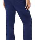 Amazon Essentials Women's Quick-Dry Stretch Scrub Pants (Available in Plus Size) (Blue, S)