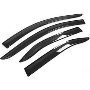 Window Visor Compatible with 2007-2011 Toyota Camry, Slim Style Acrylic Smoke Tinted Sun Rain Wind Guards Shield Vent by IKON MOTORSPORTS, 2008 2009 2010
