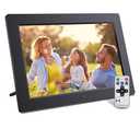 10.1'' Digital Photo Frame with Remote Control, electronic picture frame slideshow, no wifi, 1280x800 HD IPS Screen,Digital frames for photos album, Share Video/pic via 32GB SD Card or USB Flash Drive